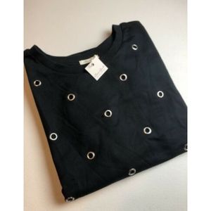 Ultra Flirt Black Silver Embellished Sweater